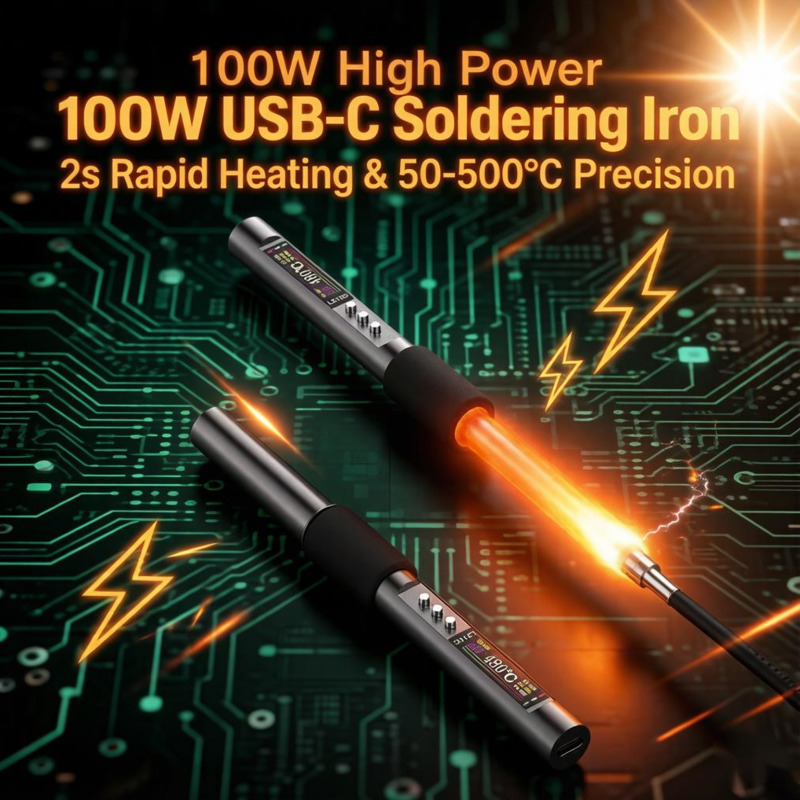 C210 Precision Soldering Station - Soldador de 100W, Calentamiento Instantáneo en