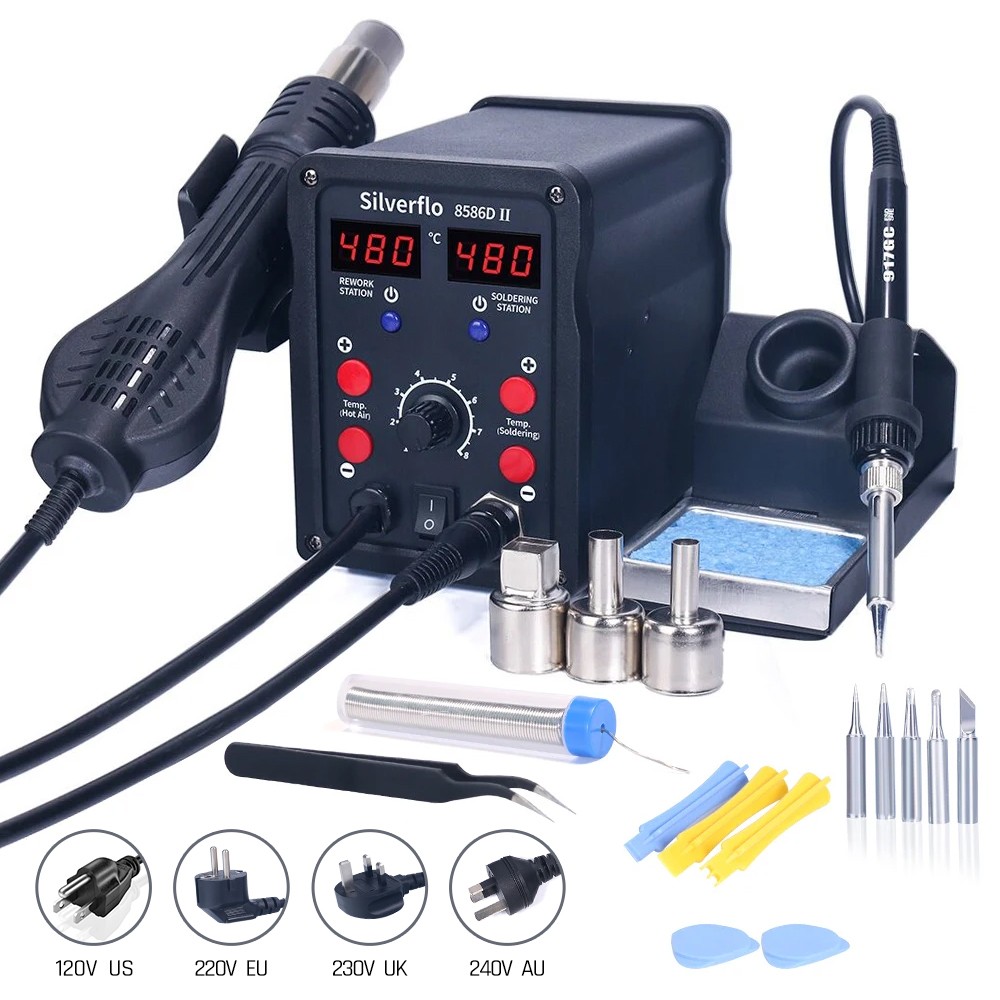 Estación de soldadura Silverfl - T12 Soldering Station Oled reseña y precio