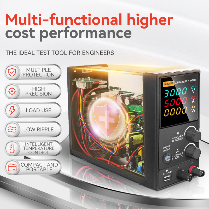 Fuente de alimentación regulad - High Precision Dc Power Supply 30V 10A reseña y precio