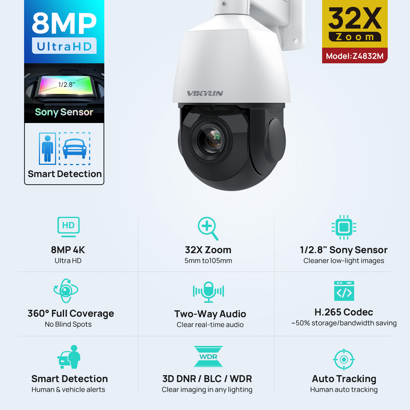 Cámara IP Vikylin 4K 8MP PTZ c - 4K Microscope Camera Sony Sensor reseña y precio