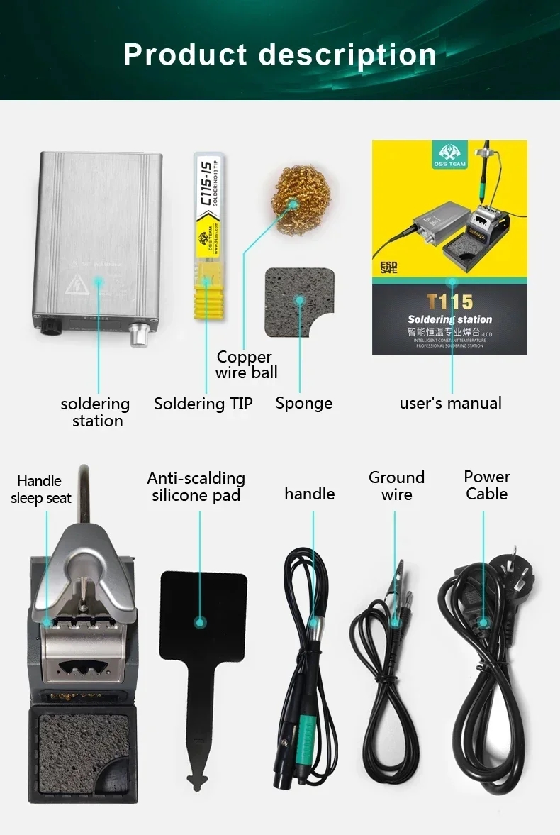 Estación de Soldadura Eléctric - C115 Nano Soldering Iron Station reseña y precio