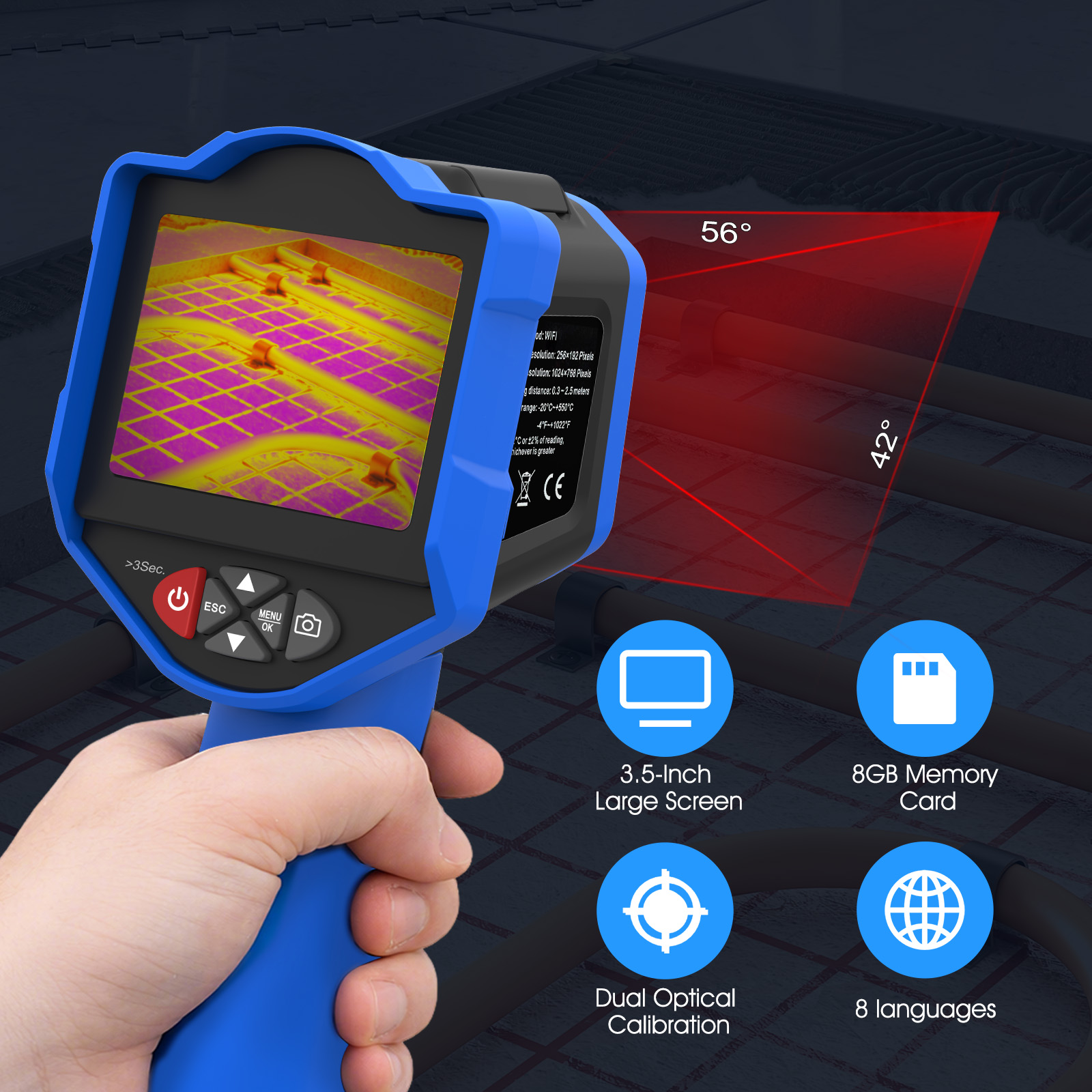 Cámara de Imagen Térmica HoldP - Thermal Imaging Camera Pcb Repair reseña y precio